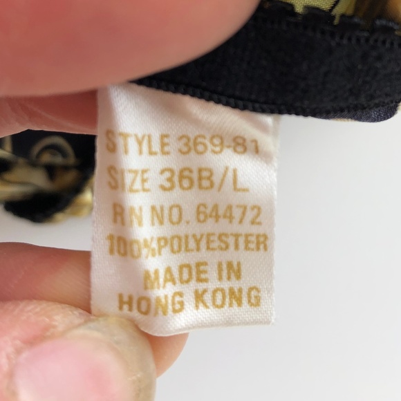 LCA Black, Gold, and White Bra - Picture 4 of 5